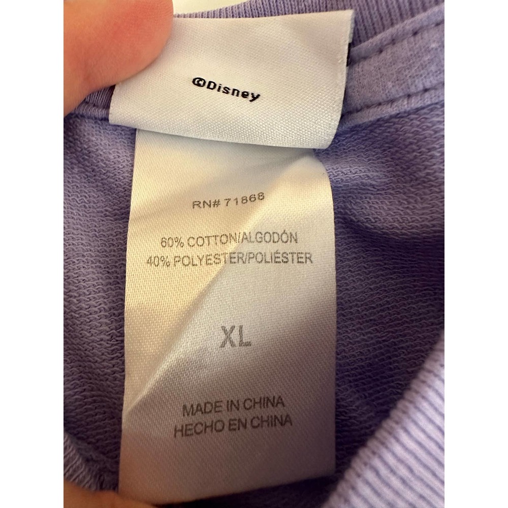 Women XL Lavender XL Freeze Mickey Mouse sweatshirt Peace Love Unity *1 spot* - Picture 4 of 14